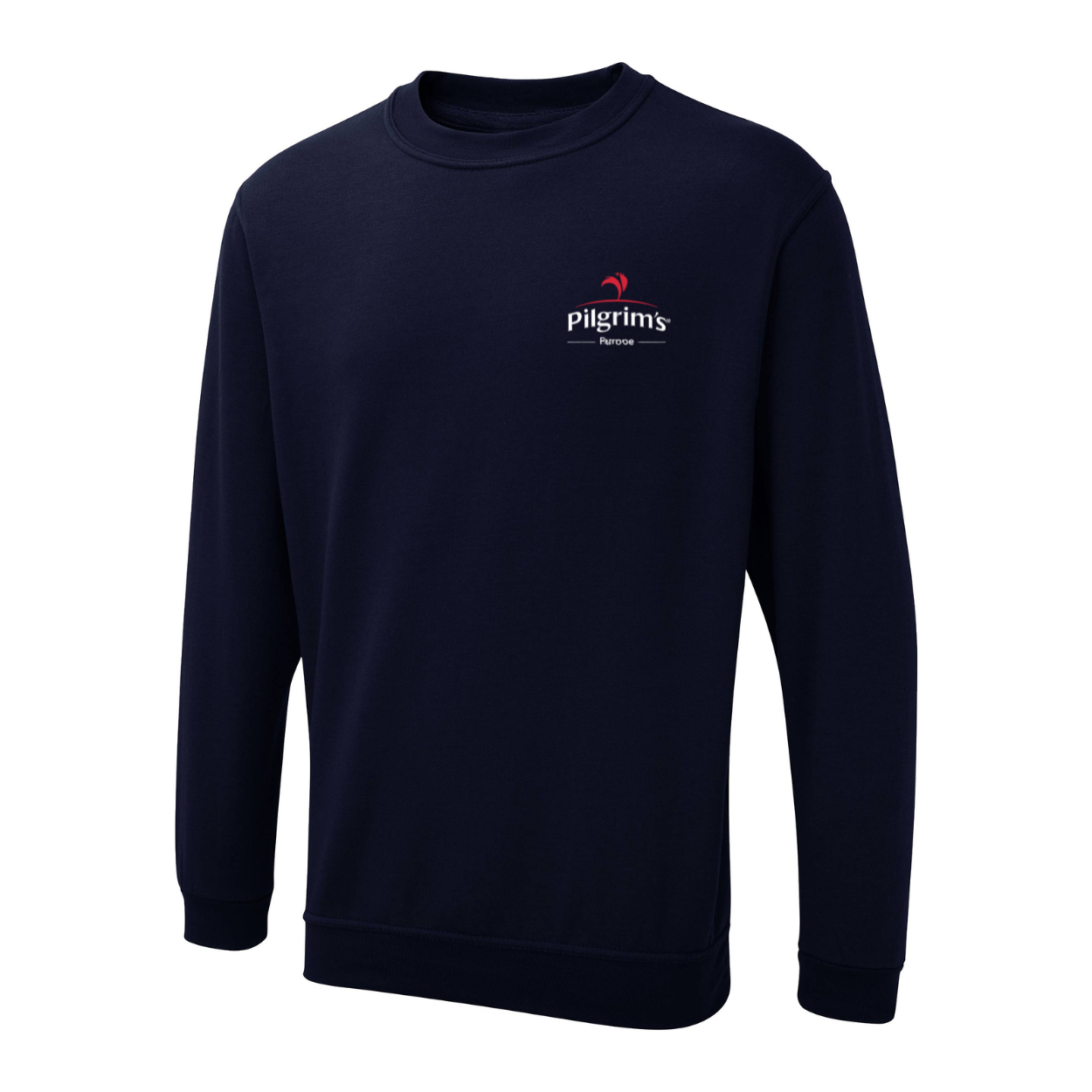 Navy Sweatshirt with Pilgrim's Logo