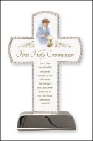Communion Metal Cross/Boy - 6 inch   (C46411)