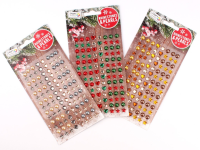 Christmas Rhinestones Silver & Pearl (112)