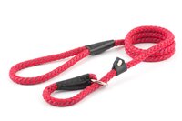 Ancol Viva Nylon Rope Slip Lead 30kg 120 x 1.0cm Red x 1