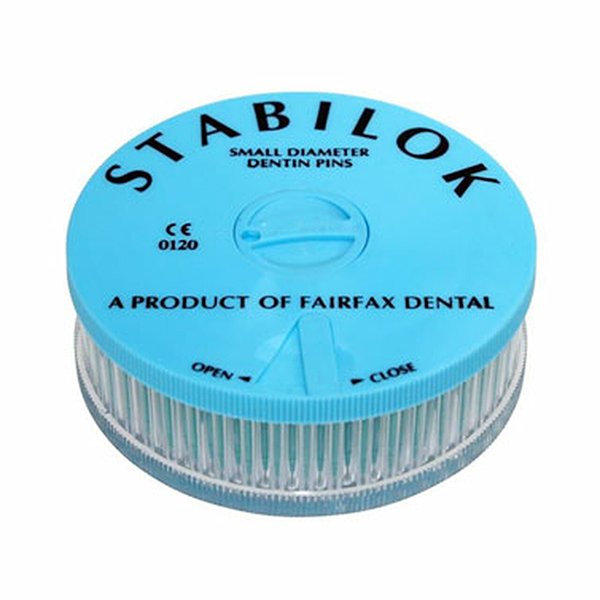 Fairfax Stabilok Stainless Steel Pins Jumbo Pack - 100pk Blue - DMI Ireland's Leading Dental Supplier - Next Day Delivery