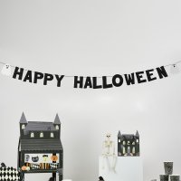 Ghost 'Happy Halloween' Felt Banner 2m