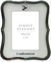 Confirmation Photo Frame/Metal/Silver Finish   (F46640)