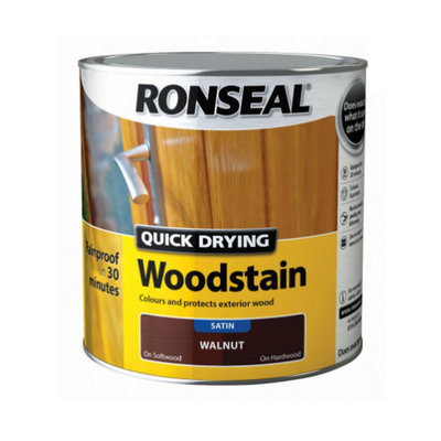 Ronseal Quick Dry Woodstain - Walnut 750ml