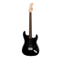 Squier Sonic Stratocaster HT H - Black with Black Pickguard & Laurel Fingerboard