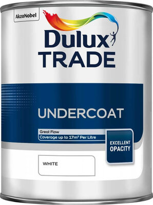 Dulux Trade Undercoat White 1L Paint 5183282