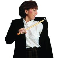 Dressing stick used to pull on or push off garments that cannot be reached easily.