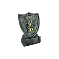 11cm Martial Arts Shield - Bronze/Gold Trim |