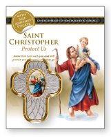 Car Plaque-St Christopher/Singly Carded   (72144)