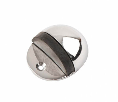 Oval Door Stop Polished Chrome