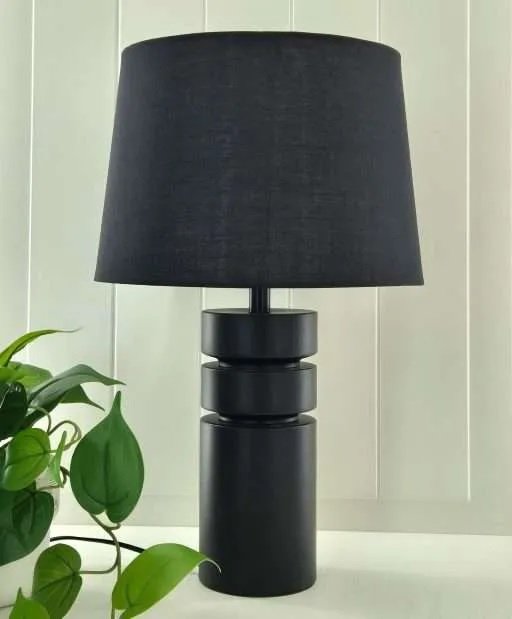 Toongabbie Touch Lamp Black with Black Shade