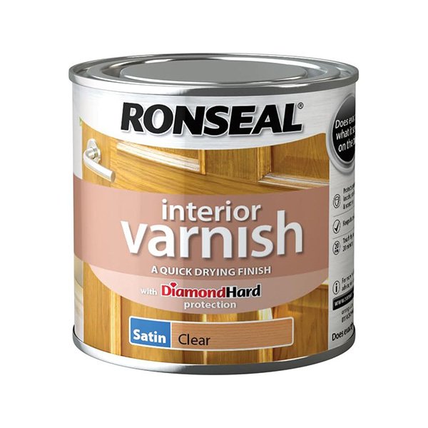 Ronseal Interior Varnish - Clear - Satin - 250ml