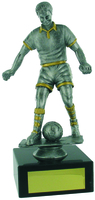 23cm Soccer Trophy (Ant Silv / Gold)