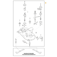 GGP / STIGA CUTTER DECK COMPLETE MP98C [BLACK]