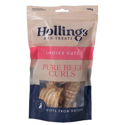 Hollings Beef Curls Display Box 8 x 100g