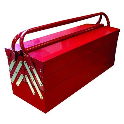 5 Tray Cantilever Tool Box - Red