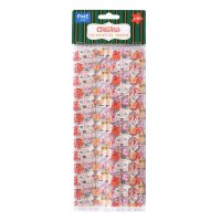 20 CHRISTMAS PLASTIC RESEALABLE TREAT BAGS - GINGERBREAD
