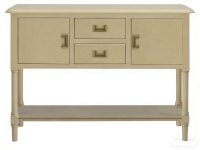 Light Oak Side Board 2 Doors 2 Drawers 1 Shelf 106x28x81cm