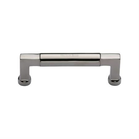 C0312 101-PNF - Heritage Brass Cabinet Pull Bauhaus Design 101MM CTC Polished Nickel Finish
