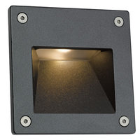 ANSELL 3W Camini Square 4000K LED Wall Light Graphite