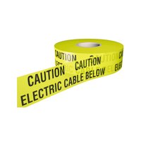 Warning Tape 150mm x 365 Metre Roll 'Electric Cable Below' Yellow