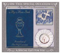 Communion Gift Set/Blue Book   (C5218)