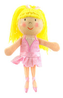Ballerina Wooden Head Finger Puppet.