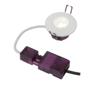 TRIUMPH SLIM 7W IP65 Fire Rated Downlight Colour Selectable 2 Part Connector White