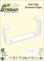 Flat Ducting Clips Pack of 2 AS41220
