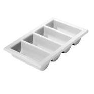 Cutlery Box Plastic Grey 4 Division