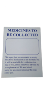 OWING PADS-MEDICINES TO BE COLLECTED (PK 20) 100 SHEETS PER PAD