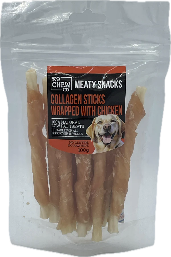 K9 Chew Co. Collagen Chicken Wrapped Stick 5" 100g x 1