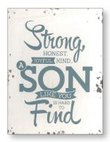 Distressed Wood Plaque/Son   (84523)