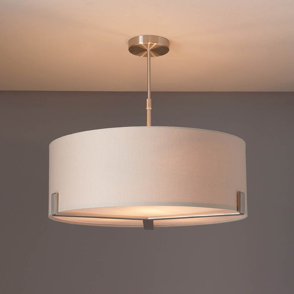 Endon Hayfield Satin Nickel 3 Light Pendant
