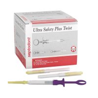 Needles Ultra Safety Plus Twist 30g Ultra Short 10mm Purple X 100