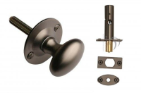 BT5-RB7-MB - Heritage Brass Oval Thumbturn with Bolt Antique Brass Finish