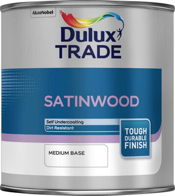 Dulux Trade Satinwood Medium Base 1L Paint 5183263