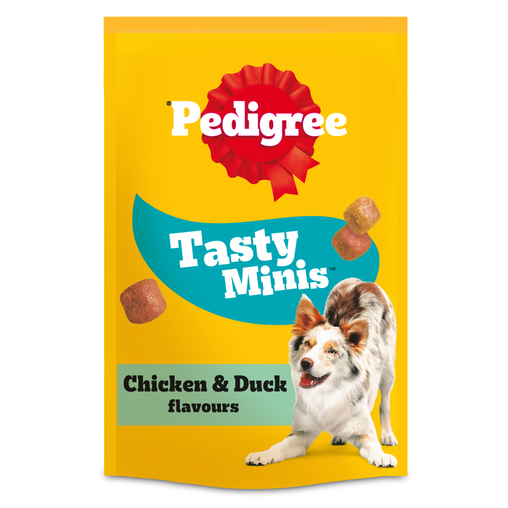 Pedigree Tasty Minis with Chicken and Duck Flavours Dog Treats 8x130gm DK88N