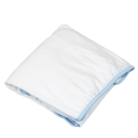 Jersey Fitted Sheet, Single Bed, White