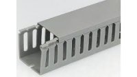 60x60 Grey Slotted Trunking 2mtr C/w Lid