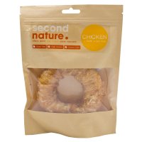 Second Nature Dog Treats 6in Whitehide Ring Wrapped in Chicken 6x1pk