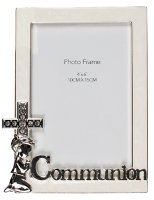 Communion Photo Frame/Boy/Silver Finish   (C46656)