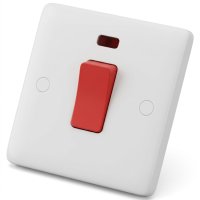 Iona 50 Amp DP Shower Switch c/w Neon