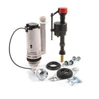 Fluidmaster PROCP002 - Fully Height Adjustable & Flush Valve with Chrome Button - Universal Cistern