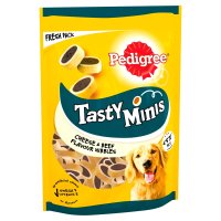 Pedigree Tasty Minis Cheesy Nibbles Beef & Cheese 8x140gm