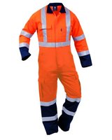 Hi Vis TTMC-W Cotton Zip Overall 300gsm