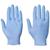 BLUE NITRILE MEDICAL P/FREE DISPOSABLE GLOVES SMALL (100)