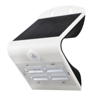 SOL 3.2W Solar LED Wall light with PIR IP65 White 4000K