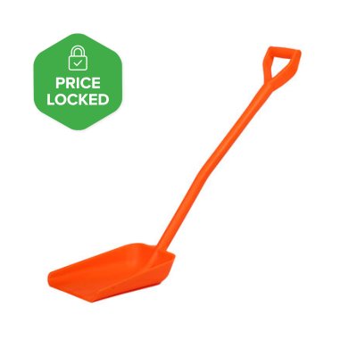 Ergonomic One-Piece Shovel for use in a Food Factory Environment
