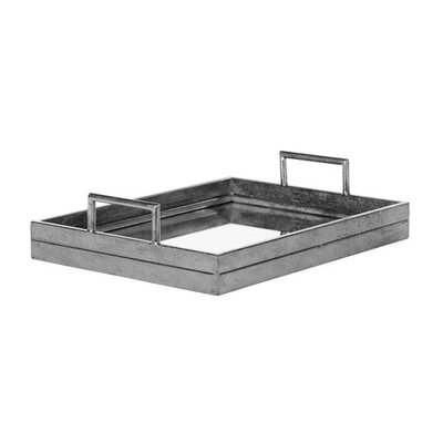 Tara Amelia Mirror Rect Tray - Silver